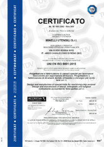 Minelli Utensili - UNI EN ISO 9001-2015